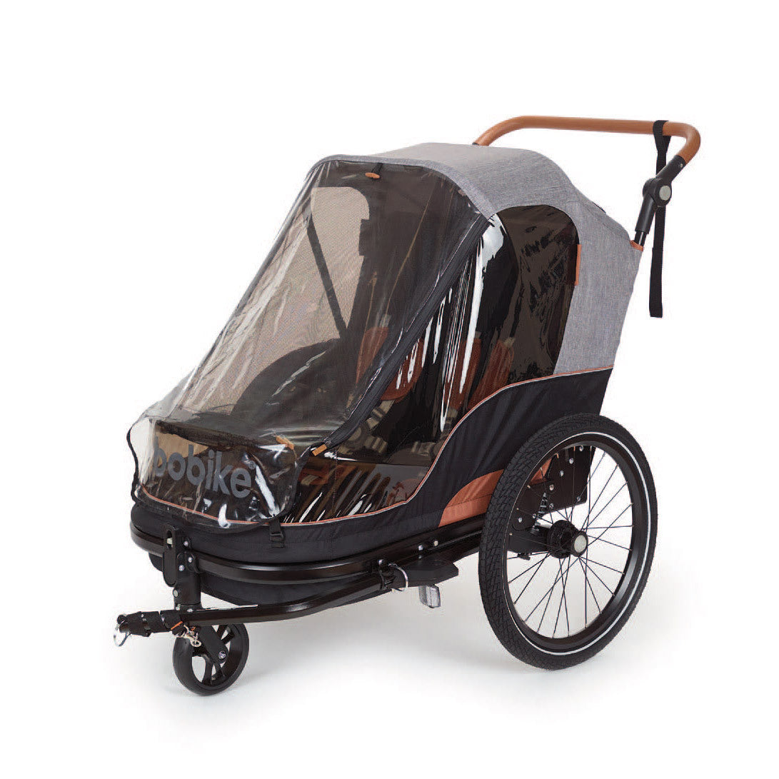 Bobike Bicycle Trailer Moobe Grey for 2 Children