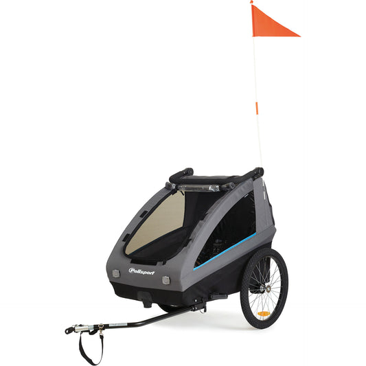Polisport Remolque de bicicleta para niños
